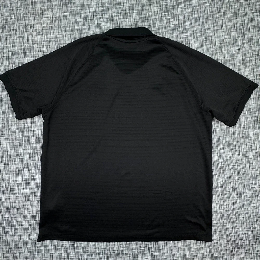 Adidas Climalite Men's Polo Shirt 3XL Black Golf Performance Textured